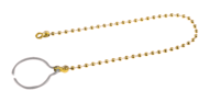 Łańcuszek z kółkiem z drutu mosiądz (96390-24X160) - Norelem