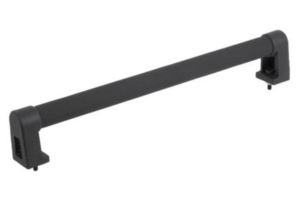 Uchwyt Ruruwy aluminium czarny powłoka z tworzywa sztucznego, żłobkowana (06939-200202) - Norelem