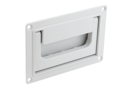 Uchwyt Kasetowy kkładany aluminium jasnoszary RAL 7035 powlekany proszkowo (06962-05018422) - Norelem