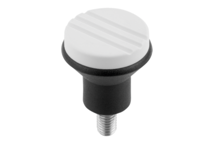 Przycisk Grzybkowy termoplast ciemnoszary RAL 7021 (06242-0055X10) - Norelem