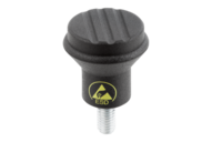Przycisk Grzybkowy antystatyczny termoplast czarny RAL 9011 (06242-110524X10) - Norelem
