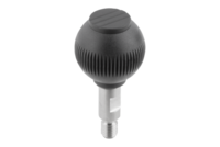 Uchwyt Kulisty obrotowy termoplast ciemnoszary RAL 7021 (06246-0208) - Norelem