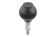 Uchwyt Kulisty obrotowy termoplast ciemnoszary RAL 7021 (06246-0208) - Norelem