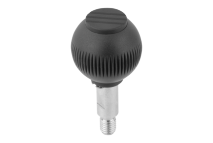Uchwyt Kulisty obrotowy termoplast ciemnoszary RAL 7021 (06246-310) - Norelem