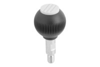 Uchwyt Kulisty obrotowy termoplast ciemnoszary RAL 7021 (06246-2085) - Norelem
