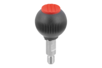 Uchwyt Kulisty obrotowy termoplast ciemnoszary RAL 7021 (06246-04126) - Norelem