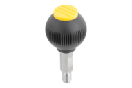 Uchwyt Kulisty obrotowy termoplast ciemnoszary RAL 7021 (06246-01067) - Norelem