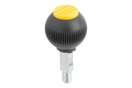 Uchwyt Kulisty obrotowy termoplast ciemnoszary RAL 7021 (06246-2087) - Norelem