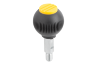 Uchwyt Kulisty obrotowy termoplast ciemnoszary RAL 7021 (06246-2087) - Norelem