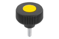 Kółko Radełkowane termoplast ciemnoszary RAL 7021 (06266-51067X20) - Norelem