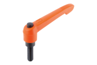 Rękojeść Nastawna z przyciskiem tworzywo sztuczne pomaranczowy RAL 2004 (06610-722A2X35) - Norelem