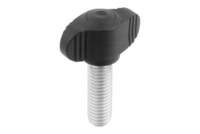 Pokrętło Motylkowe miniwing termoplast ciemnoszary RAL 7021 (06652-0A2X30) - Norelem