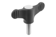 Pokrętło Motylkowe termoplast ciemnoszary RAL 7021 (06652-01065X20) - Norelem
