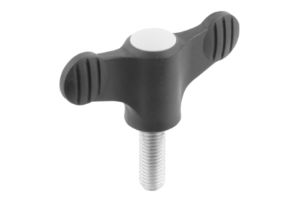 Pokrętło Motylkowe termoplast ciemnoszary RAL 7021 (06652-1A2X30) - Norelem