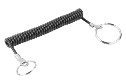 Spiralny Kabel Zabezpieczający z kółkiem z drutu poliuretan (03199-20200) - Norelem