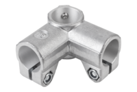 Złączka Zaciskowa kat prosty aluminium z bębnowaniem (29008-530) - Norelem