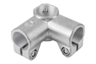 Złączka Zaciskowa kat prosty aluminium z bębnowaniem (29008-540) - Norelem