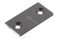 Wskaźnik Zerowy poziomy aluminium czarny anodowany (21882-10) - Norelem