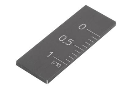 Noniusz pionowy aluminium czarny anodowany (21882-0101) - Norelem