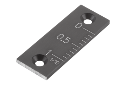 Noniusz pionowy aluminium czarny anodowany (21882-1101) - Norelem