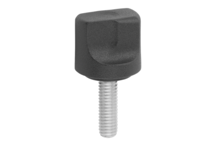 Uchwyt termoplast ciemnoszary RAL 7021 (06666-105X20) - Norelem