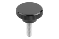 Pokrętło Radełkowane duroplast czarny (06097-302606X20) - Norelem
