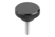Pokrętło Radełkowane duroplast czarny (06097-302205X15) - Norelem