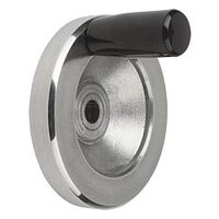 Koło Ręczne otwór pasowany z rowkiem aluminium (06275-3200X18) - Norelem