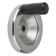 Koło Ręczne otwór pasowany aluminium (06275-2080X12) - Norelem