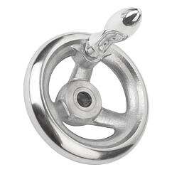 Koło Ręczne otwór pasowany aluminium (06273-4100XCO) - Norelem