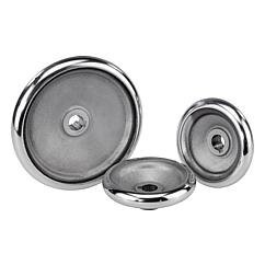 Koło Ręczne otwór pasowany aluminium (06279-0200X22) - Norelem