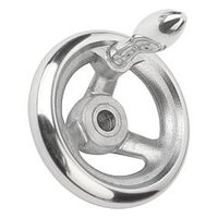 Koło Ręczne otwór pasowany aluminium (06273-2140X16) - Norelem