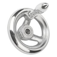 Koło Ręczne otwór pasowany aluminium (06273-2100X10) - Norelem