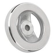 Koło Ręczne 2-Ramienne otwór pasowany aluminium (06277-0200X18) - Norelem