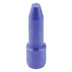 Kołek cylindryczny ceramiczny niebieski szlifowane (02020-01-20410) - Norelem