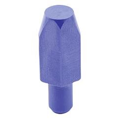 Kołek spłaszczony ceramiczny niebieski szlifowane (02020-01-31210) - Norelem