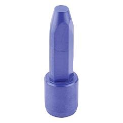 Kołek spłaszczony ceramiczny niebieski szlifowane (02020-01-40307) - Norelem