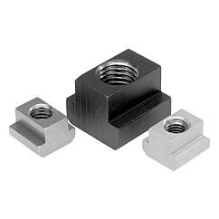 Nakrętka do rowka teowego aluminium z połyskiem (07060-210) - Norelem