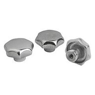 Pokrętło Gwiaździste aluminium polerowany (06192-550102) - Norelem