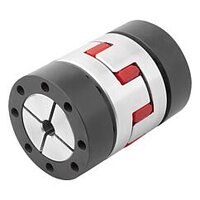 Sprzęgło Kłowe Elastyczne z piastą stożkową i pierścieniem zaciskowym aluminium (23021-10-19800661416) - Norelem