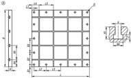 Płyta Bazowa z rowkiem teowym aluminium twarda powłoka (01041-40040024) - Norelem