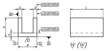 Profil U aluminium (01680-211X300) - Norelem
