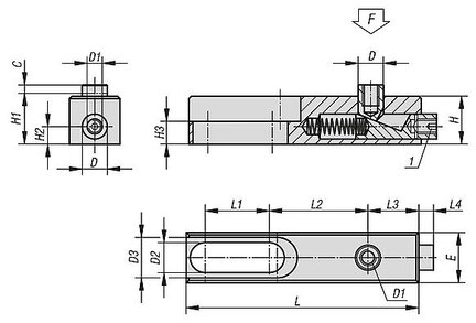 Element Podporowy stal (02360-010) - Norelem