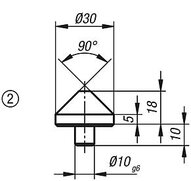 Element stozkowy stal po ulepszeniu cieplnym oksydowane (02387-02) - Norelem