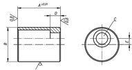 Element Podporowy Okrągły mimośrodowy stal automatowa (02390-08020) - Norelem