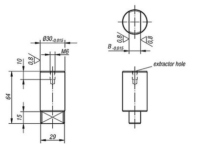 Kołek Ustalający 1504 stal (03152-20030) - Norelem