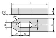 Łapa Dociskowa grzybek aluminium (04080-206) - Norelem