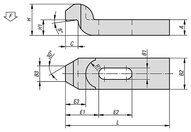 Łapa Dociskowa odgięty aluminium (04090-216) - Norelem