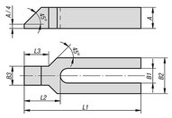 Łapa Dociskowa rozwidlony aluminium (04130-2121) - Norelem