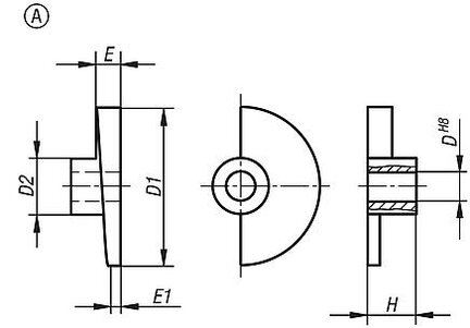 Element Krzywkowy prawy (04362-110) - Norelem